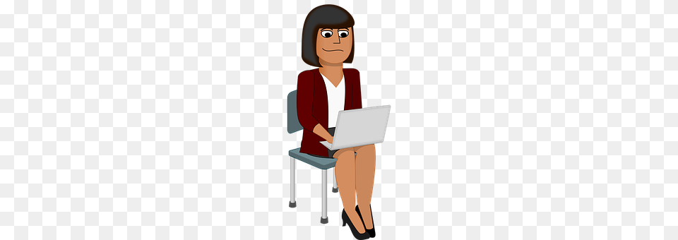 Computer Sitting, Electronics, Person, Pc Png