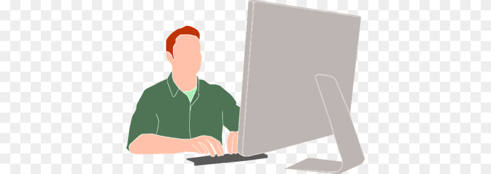 Computer Electronics, Pc, Adult, Person Free Transparent Png