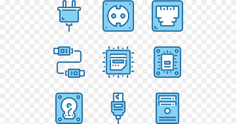 Computer And Hardware Plugin Icon, Electronics, Qr Code Free Transparent Png
