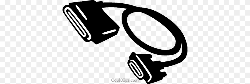 Computer Cables Royalty Vector Clip Art Illustration, Adapter, Electronics, Smoke Pipe Free Png Download