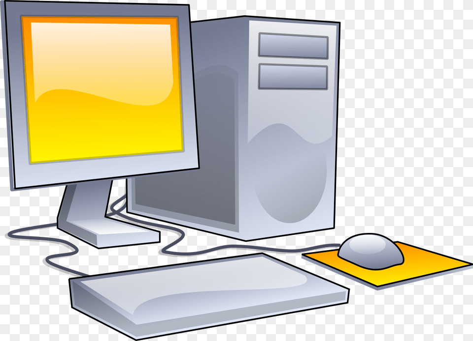 Computer Clipart, Electronics, Pc, Desktop, Computer Hardware Png Image