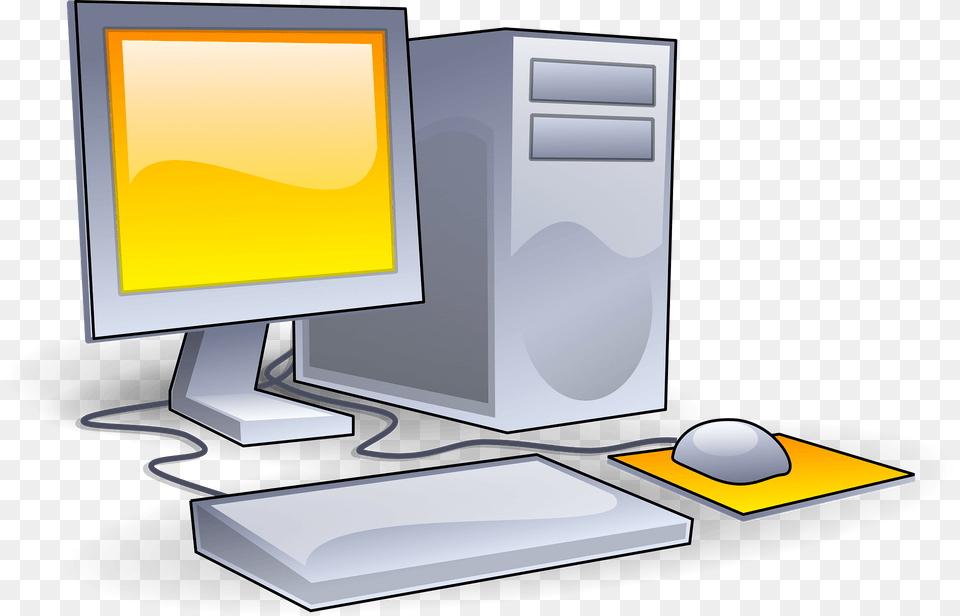 Computer Clipart, Electronics, Pc, Desktop, Computer Hardware Free Transparent Png