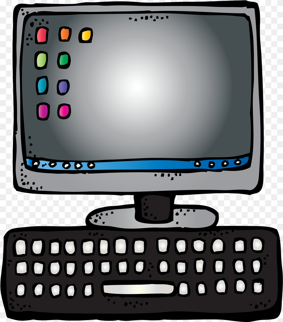 Computer Clipart Melonheadz, Computer Hardware, Computer Keyboard, Electronics, Hardware Png Image