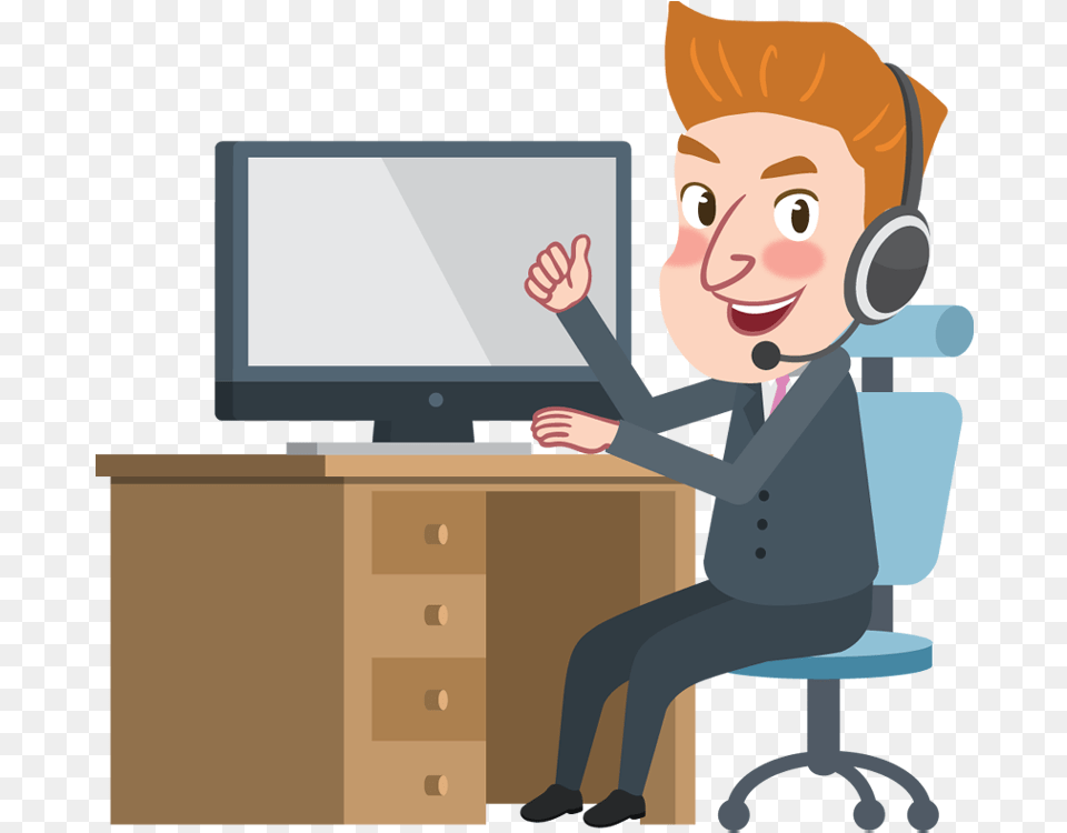 Computer Clipart Thumbs Up Person On Computer, Baby, Furniture, Drawer, Head Png Image