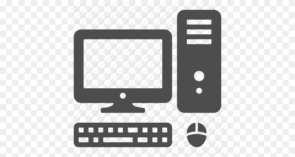 Computer Computer Screen Desktop Keyboard Monitor Mouse Pc Icon, Electronics Free Png Download