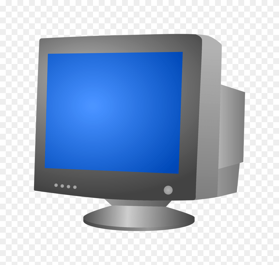 Computer Crt Monitor Vector Clipart Image, Computer Hardware, Electronics, Hardware, Screen Free Png