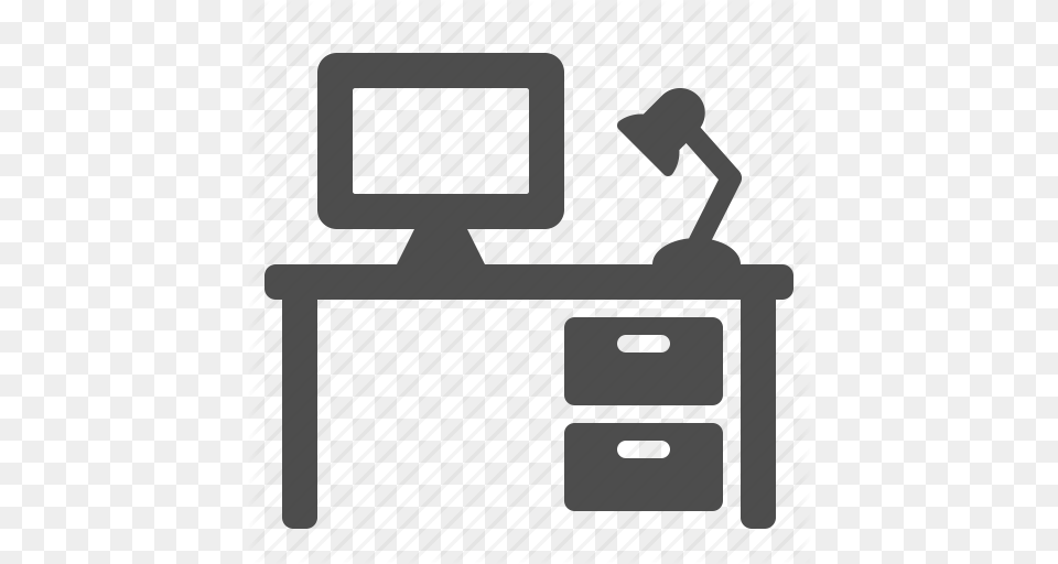 Computer Cubicle Desk Drawers L Office Icon, Electronics, Furniture, Table Free Transparent Png