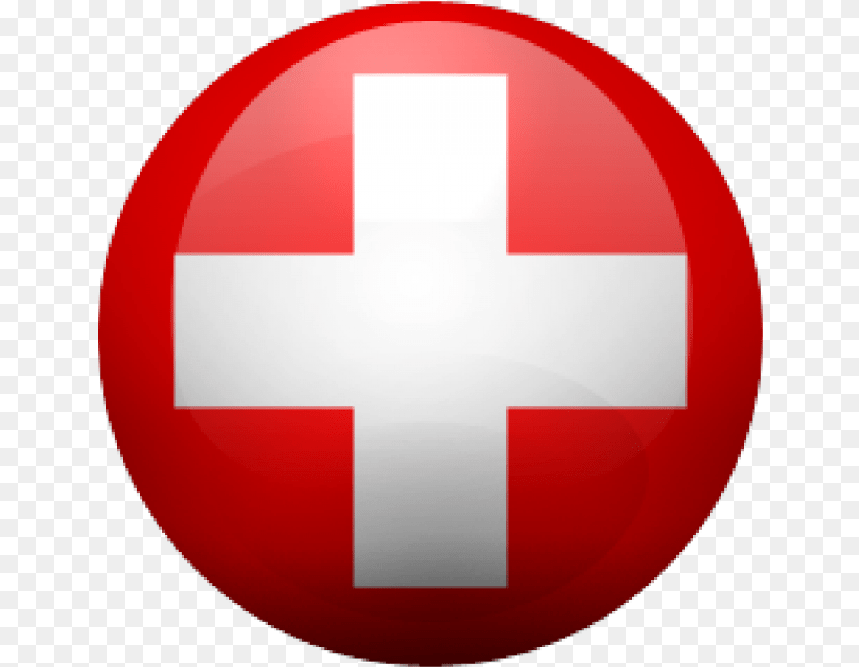 Computer Data Protection Filing Switzerland Flag In Circle, First Aid, Symbol, Logo, Red Cross Free Png Download