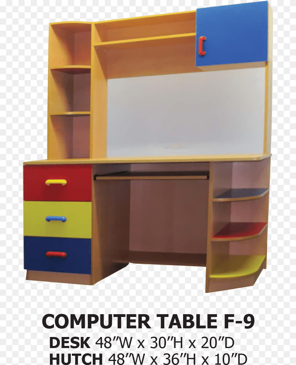 Computer Desk F 9 Computer Desk, Furniture, Table, Cabinet, Drawer Free Png Download