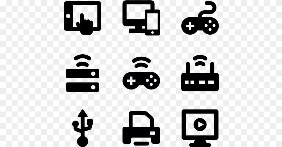 Computer Devices Workplace Icons, Lighting Png Image