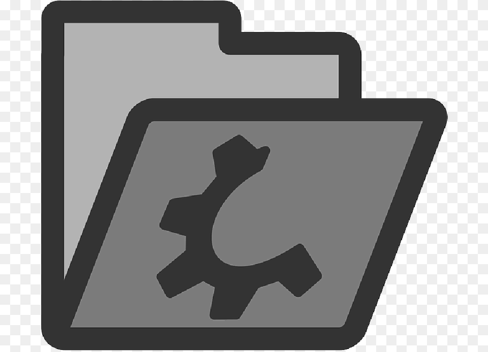 Computer Flat Icon Folder Open Directory Grey Folder Open Closed Icon, Machine, Gear Png