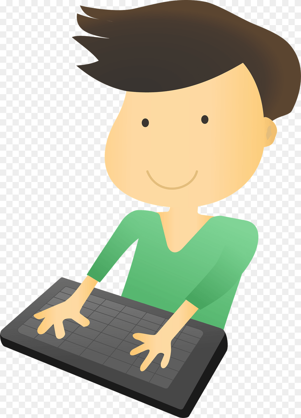 Computer Geek Clipart, Electronics, Laptop, Pc, Person Free Png Download