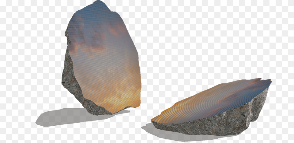 Computer Graphic Of Quotsplit Rock39 Sarah Sze Split Stone, Mineral, Accessories, Crystal, Jewelry Free Png Download