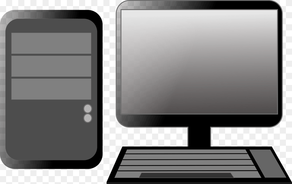 Computer Grayscale Clipart, Electronics, Pc, Computer Hardware, Hardware Free Png