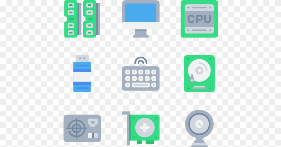 Computer Hardware Circle, Electronics, Computer Hardware Free Transparent Png