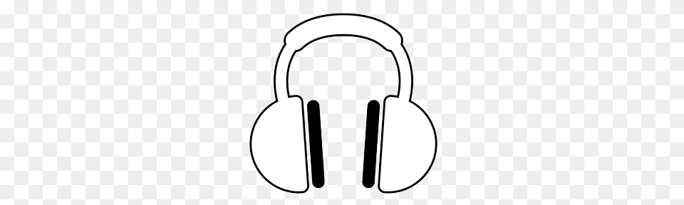 Computer Headphone Clipart Black And White, Electronics, Headphones, Appliance, Blow Dryer Free Png