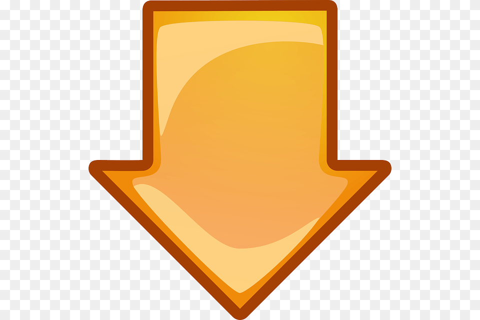 Computer Icon Arrow Going Cartoon Down Orange Orange Down Arrow, Clothing, Hat, Logo Free Png