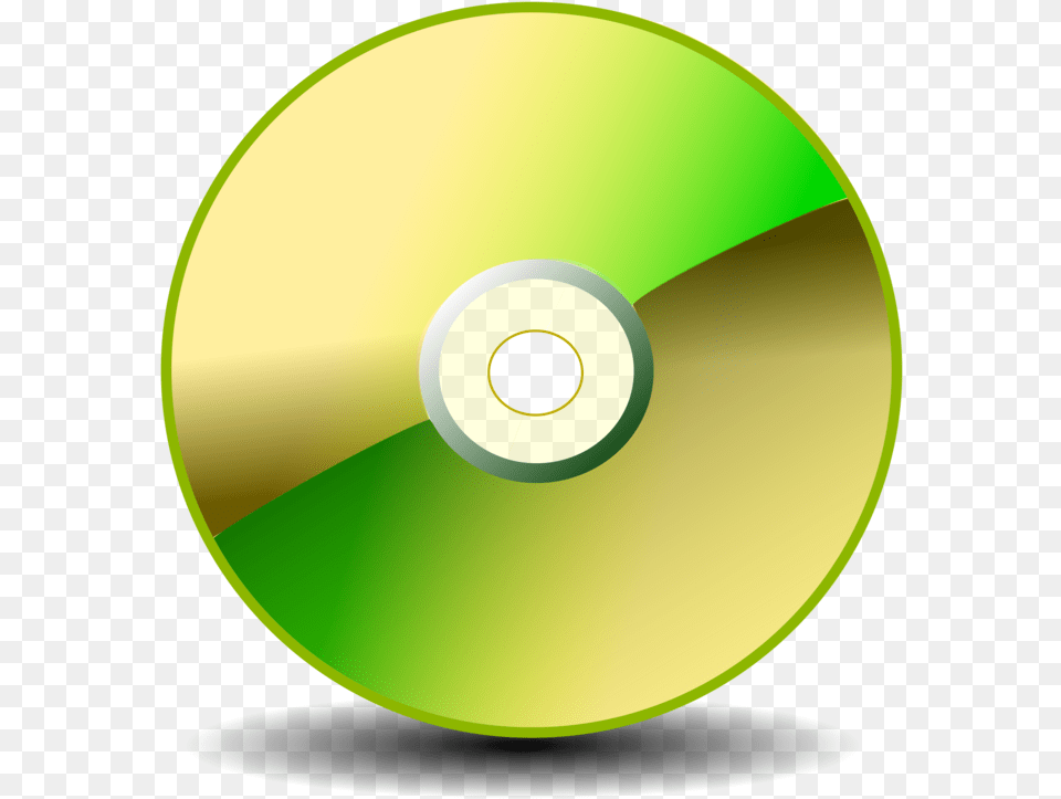 Computer Icondata Storage Deviceyellow Pen Drive And Cd, Disk, Dvd Free Png Download