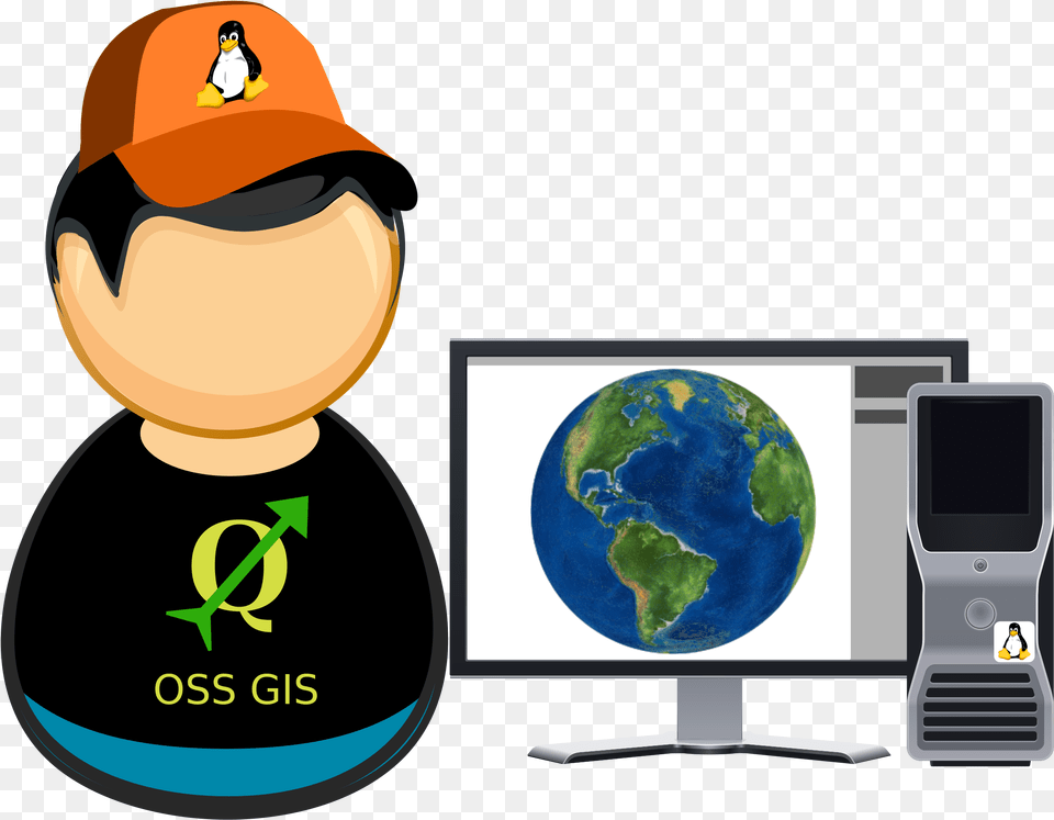 Computer Icons Arcgis Geographic Information System Gis Clipart, Animal, Penguin, Bird, Pc Free Png Download