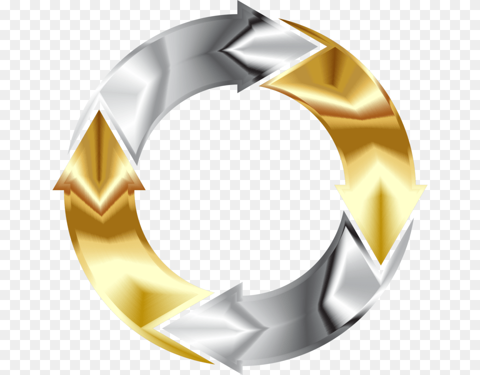 Computer Icons Arrow Diagram Gold Flyer, Disk Free Png Download