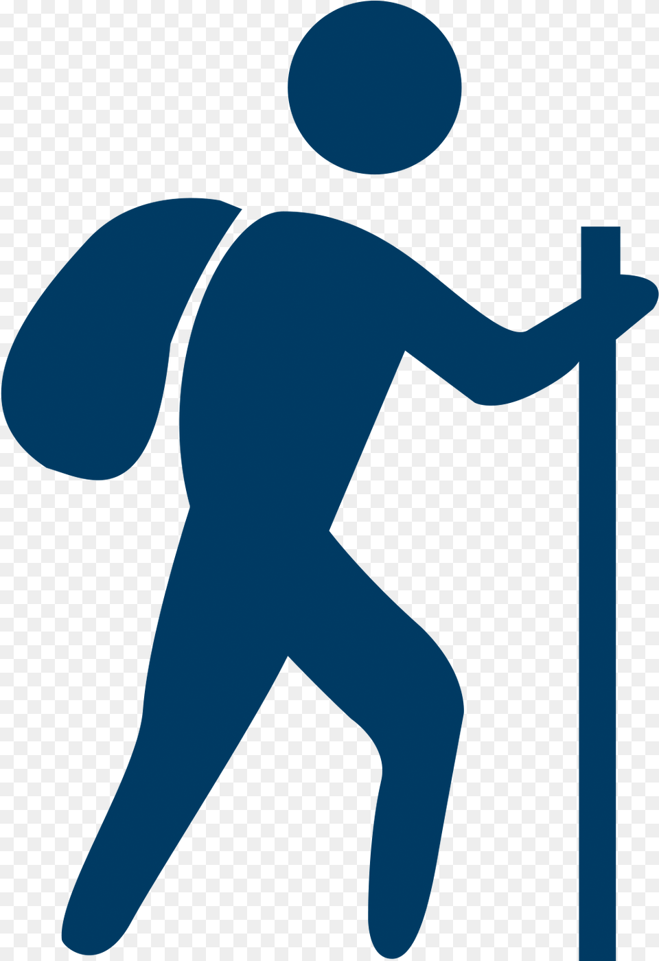 Computer Icons Backpacking Art Blue Hiking Icon, Person Free Png Download