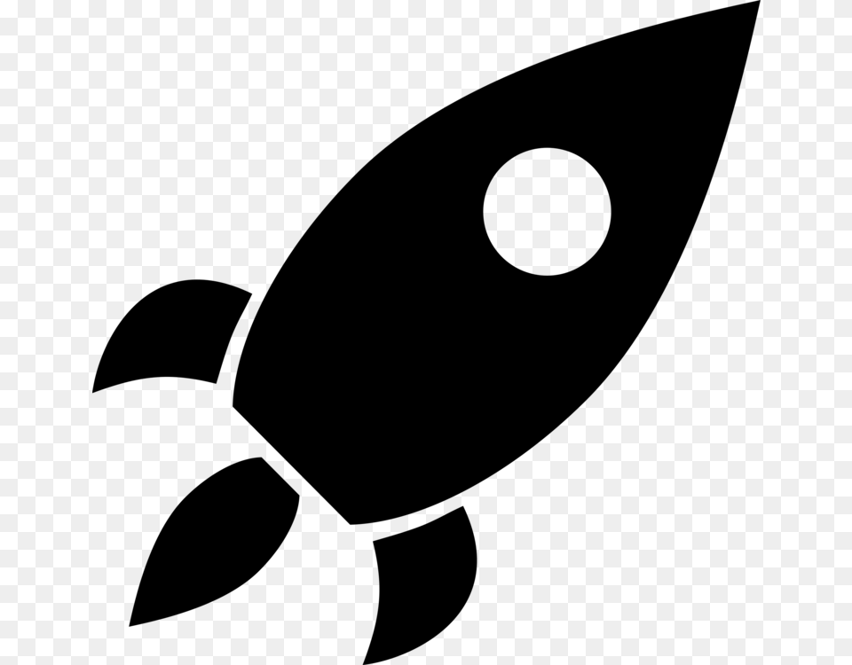 Computer Icons Black And White Rocket Download Encapsulated Black Rocket Clipart, Gray Free Png