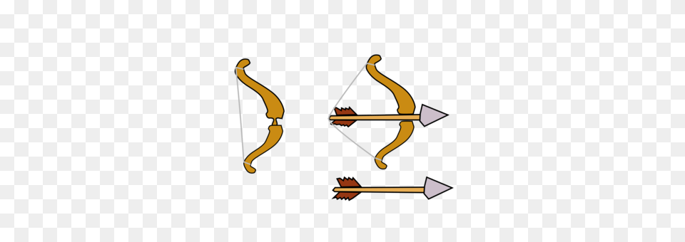 Computer Icons Bow And Arrow Gold, Weapon Free Transparent Png