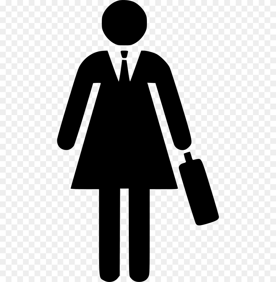 Computer Icons Businessperson Female Business Person Icon, Stencil, Bag, Adult, Male Free Png