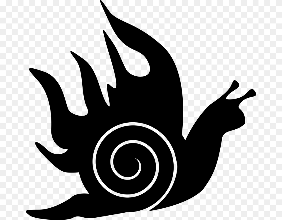 Computer Icons Cartoon Snail Drawing Silhouette, Gray Png Image