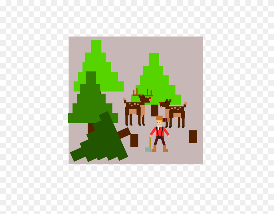 Computer Icons Christmas Tree Lumberjack Cartoon, Art, Graphics, Green, Plant Free Transparent Png