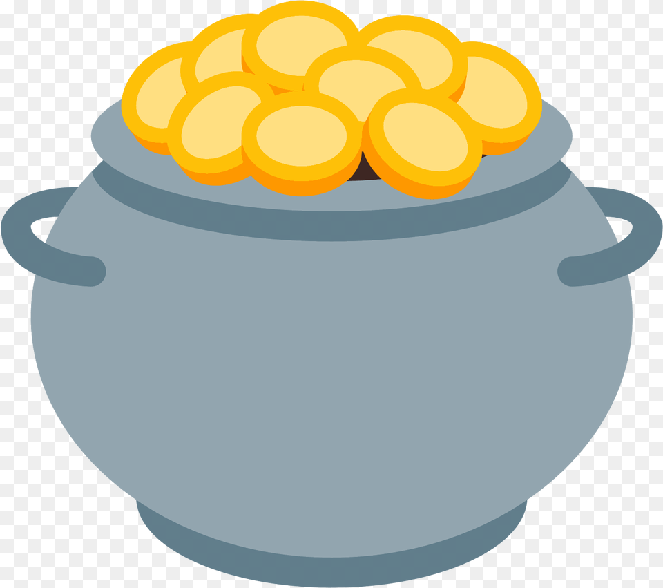 Computer Icons Clip Art Pot Of Gold Emoji Transparent, Jar, Corn, Food, Grain Png