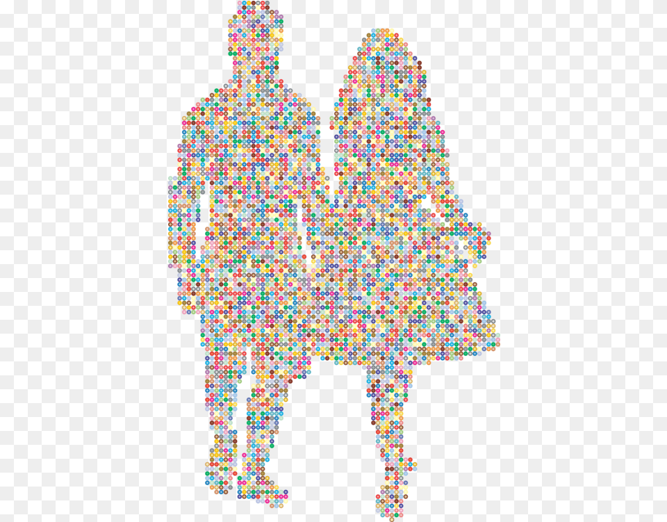 Computer Icons Couple Christmas Tree Silhouette Boyfriend Clipart Couple At Christmas Tree, Art, Mosaic, Tile, Baby Free Transparent Png