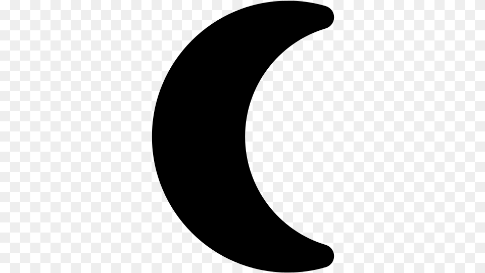 Computer Icons Crescent Moon Crescent, Gray Free Png Download