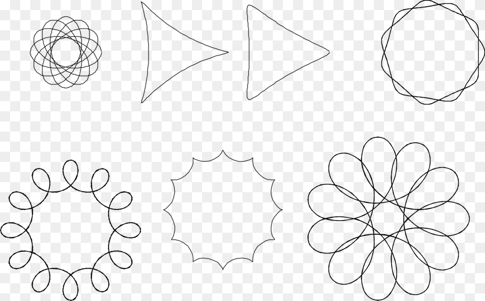 Computer Icons Drawing Icon Design Line Art Spirograph Clip Art, Gray Free Transparent Png