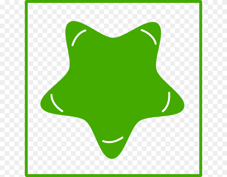Computer Icons Green Star Symbol, Star Symbol, Plant, Leaf, Pet Free Png Download