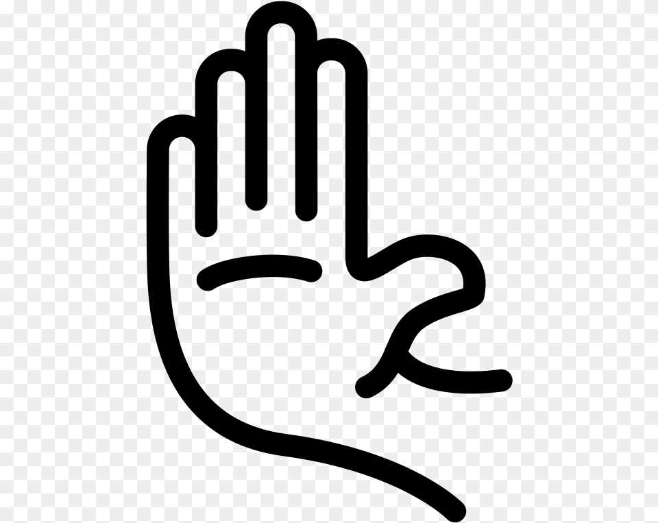 Computer Icons Hand Stop Hand Icon, Gray Png