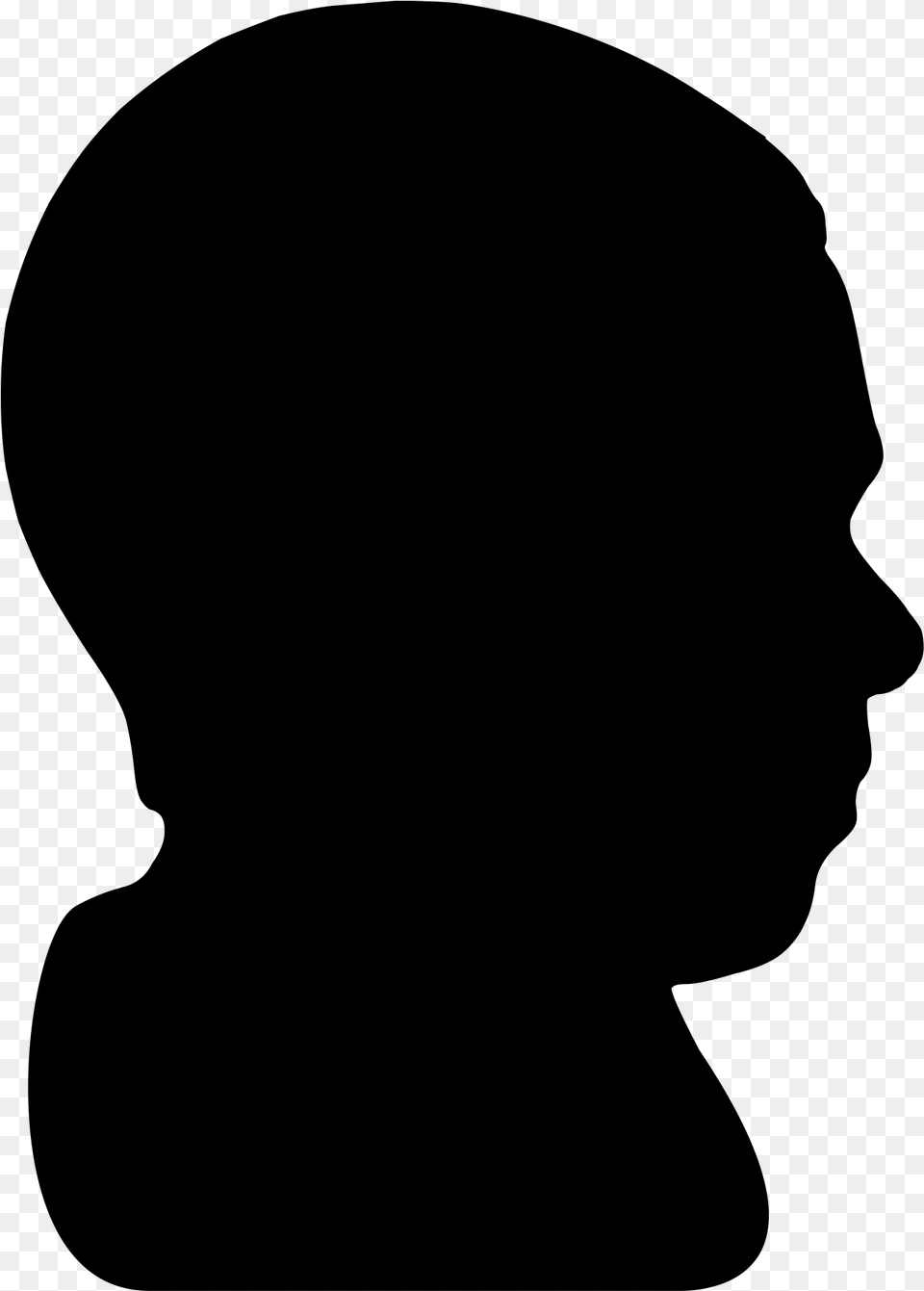 Computer Icons Human Head Clip Art Transparent Face Silhouette, Gray Free Png