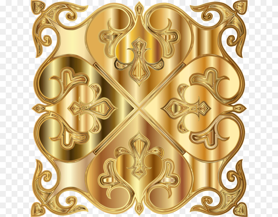 Computer Icons Line Art Decorative Arts Drawing Tile Decorative Gold Transparent, Armor, Pattern Free Png Download