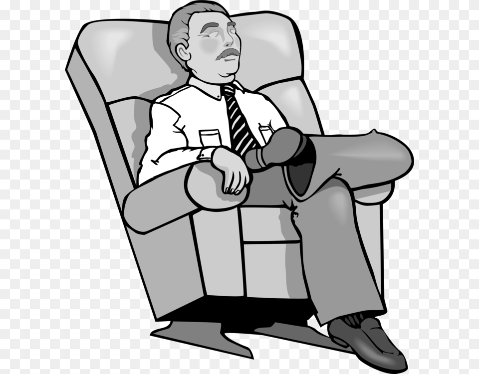 Computer Icons Line Art Drawing Black And White Download, Furniture, Chair, Adult, Person Free Transparent Png