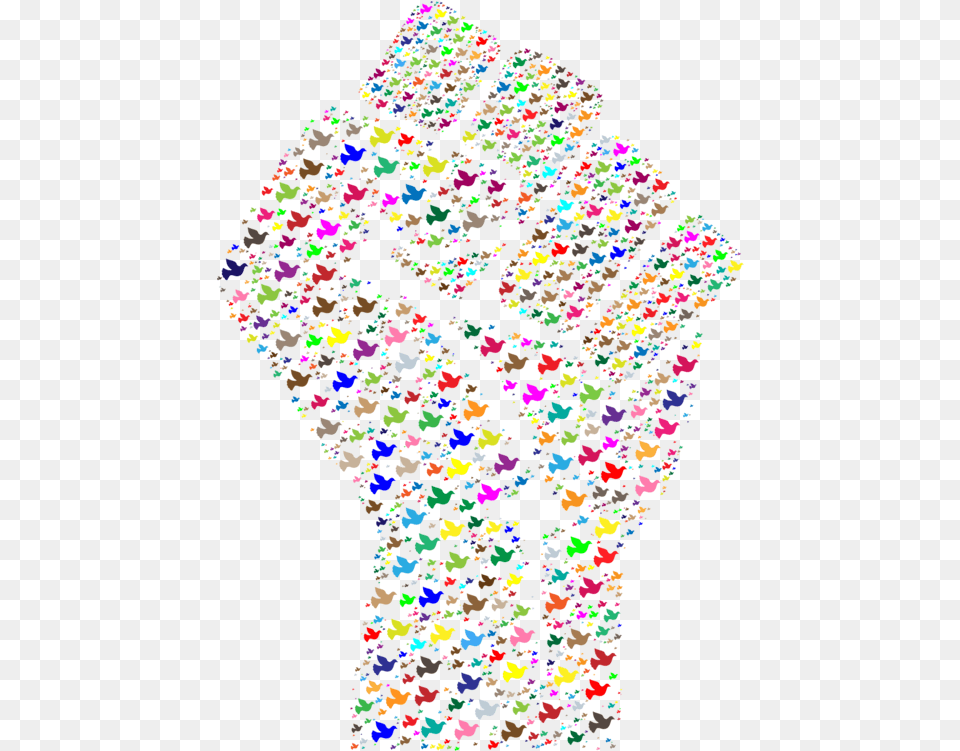 Computer Icons Love Fist Bump Colorful Fist, Paper, Confetti Free Png Download