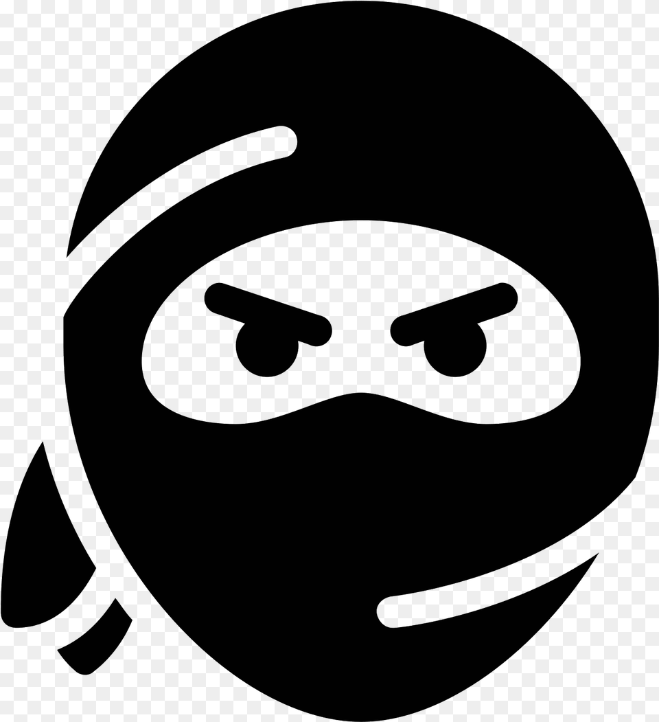Computer Icons Ninja Cartoon Ninja Head, Gray Free Png Download