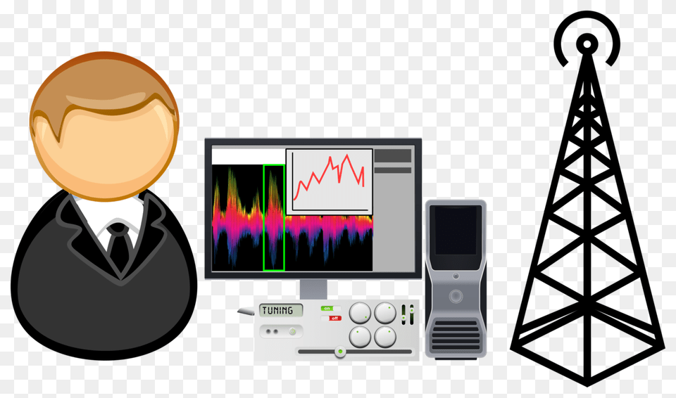 Computer Icons Signal Processing Radio Aerials, Computer Hardware, Electronics, Hardware, Monitor Png Image