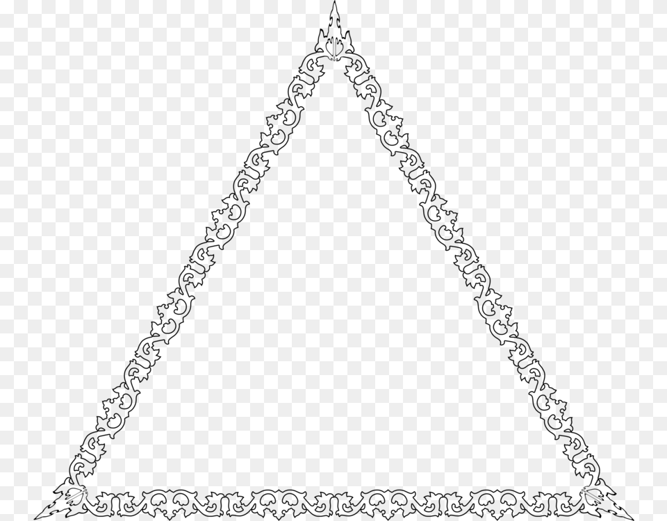 Computer Icons Silhouette Line Art Triangle Jewellery Decorative Triangle, Gray Png