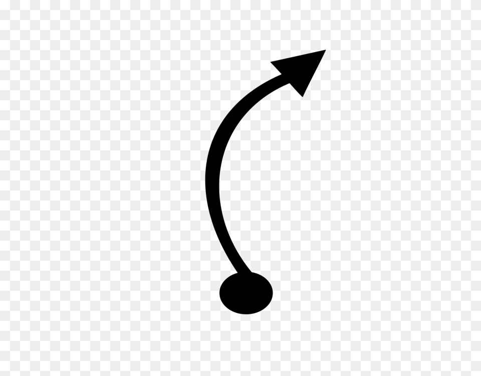 Computer Icons Symbol Curve Drawing Arrow, Gray Png Image