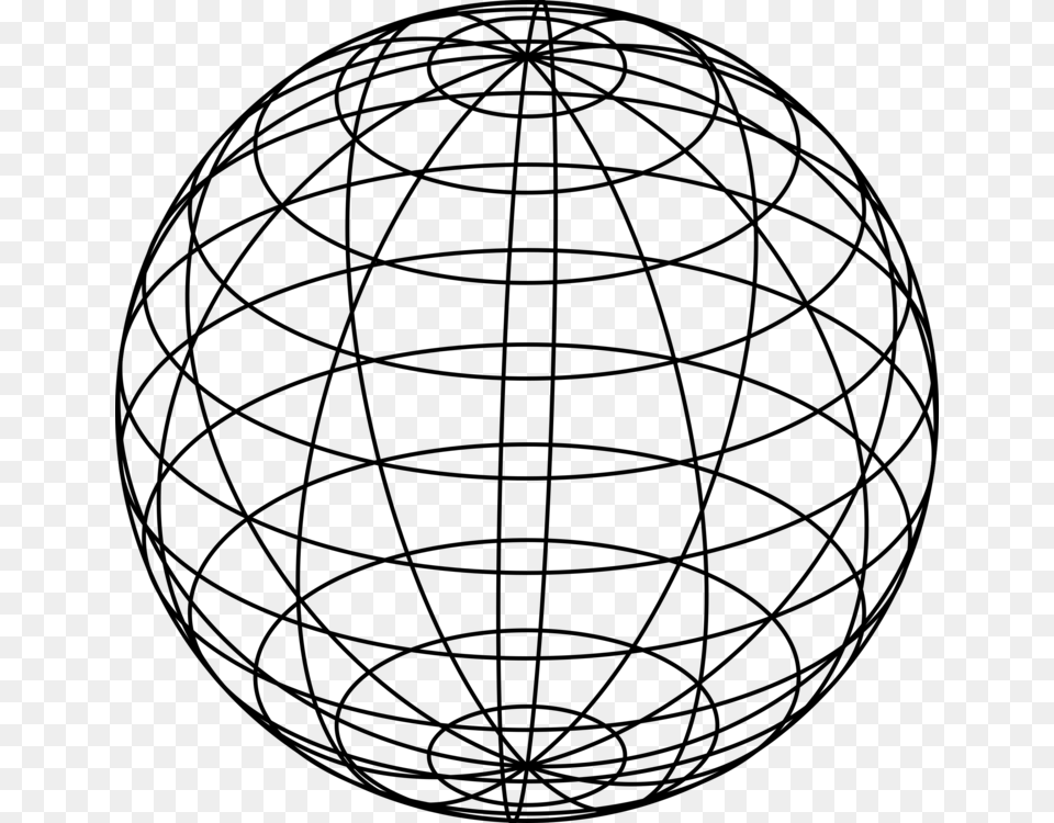 Computer Icons Wire Frame Model Globe Download, Gray Free Transparent Png