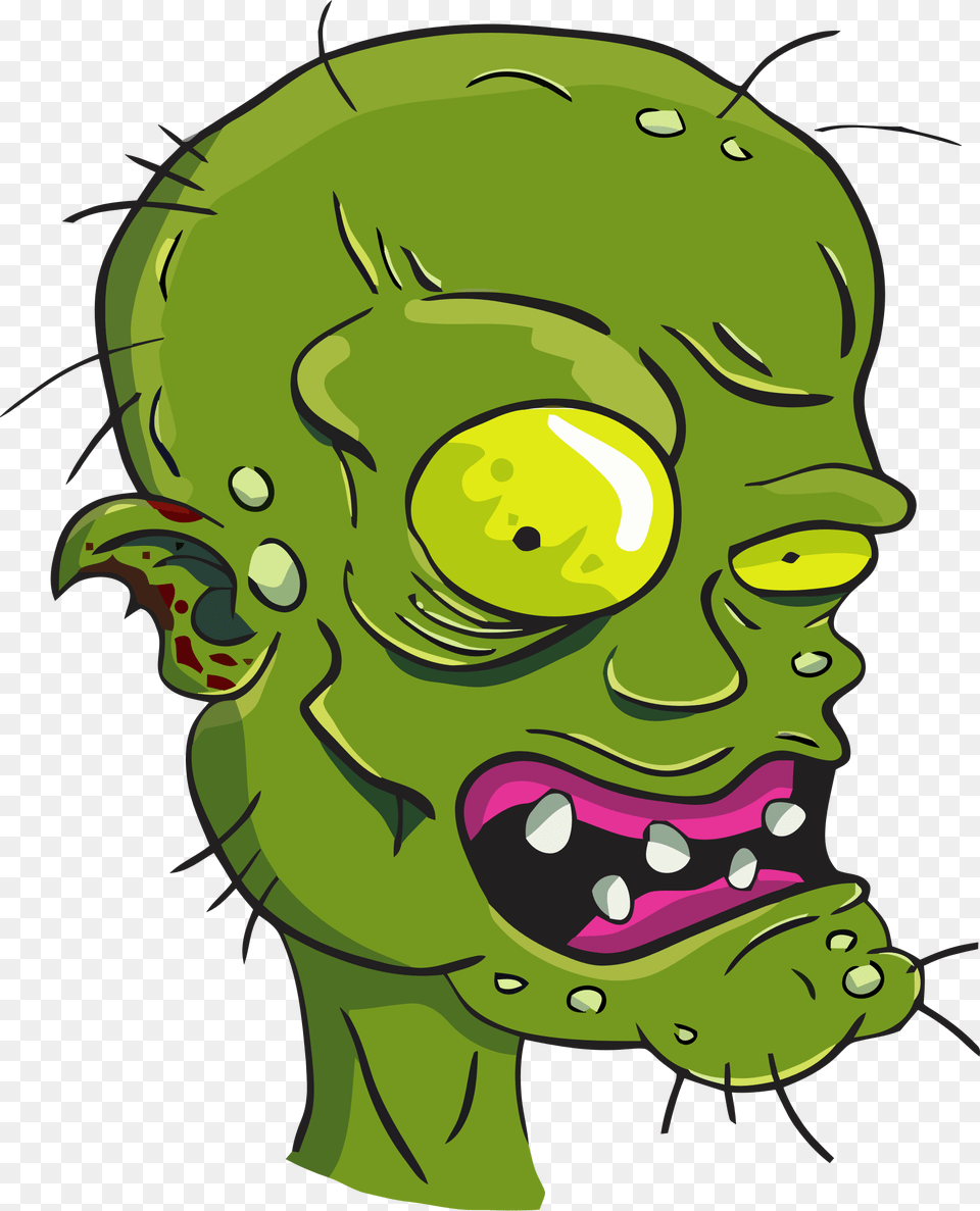 Computer Icons Zombie Drawing Head Face Clip Art Zombie, Green, Alien, Baby, Person Png Image