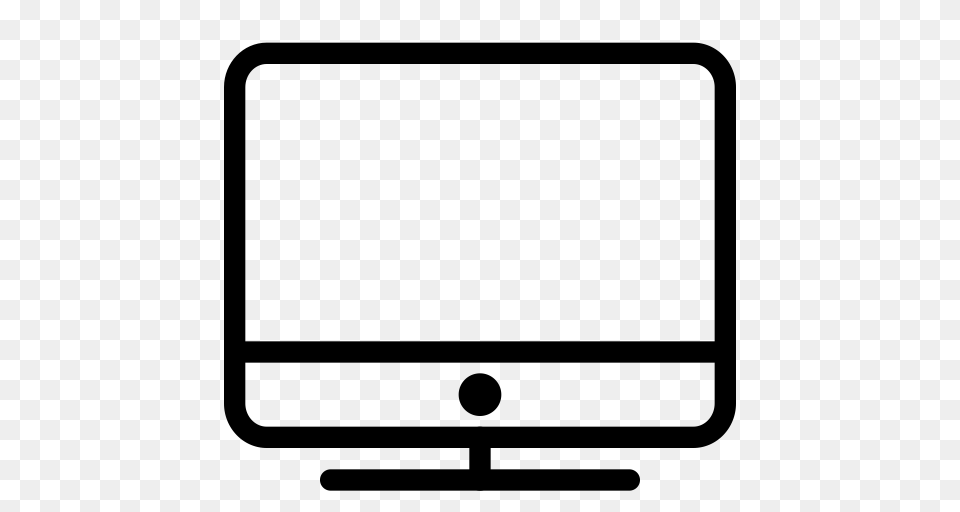 Computer Imac Icon, Gray Free Png Download