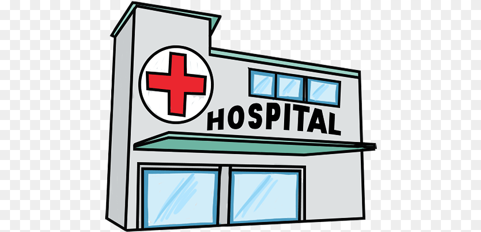 Computer In Hospital Hospital Clipart, Logo, Symbol, Scoreboard, First Aid Png Image
