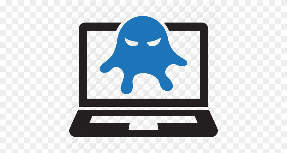 Computer Infected Infested Laptop Malware Rootkit Virus Icon, Pc, Electronics, Screen, Monitor Png Image