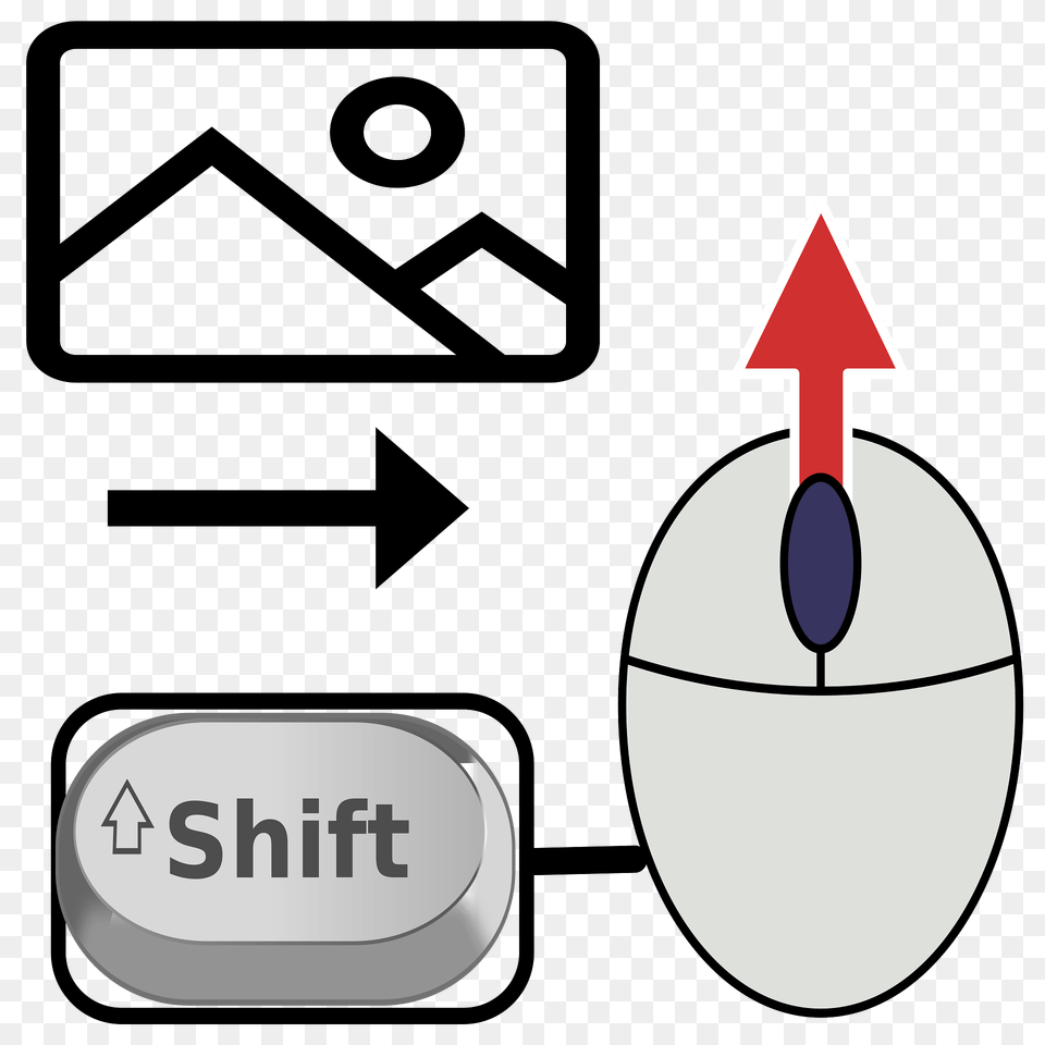 Computer Keyboard Mouse Shortcut To Shift Right Clipart, Symbol, Computer Hardware, Electronics, Hardware Png Image